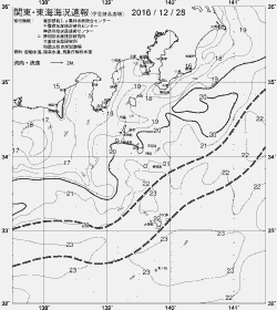 一都三県漁海況速報、関東・東海海況速報(2016/12/28)