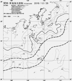 一都三県漁海況速報、関東・東海海況速報(2016/12/29)