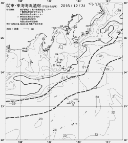 一都三県漁海況速報、関東・東海海況速報(2016/12/31)