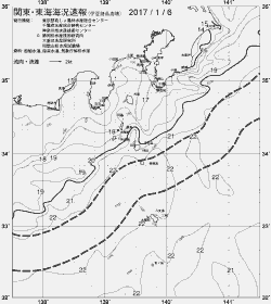 一都三県漁海況速報、関東・東海海況速報(2017/01/06)