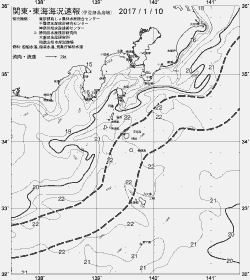 一都三県漁海況速報、関東・東海海況速報(2017/01/10)