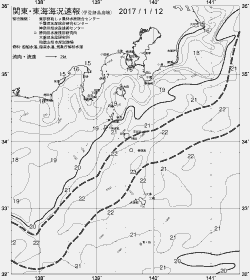 一都三県漁海況速報、関東・東海海況速報(2017/01/12)