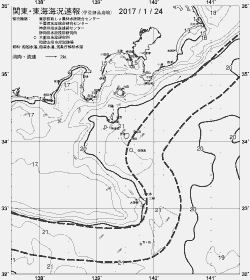 一都三県漁海況速報、関東・東海海況速報(2017/01/24)