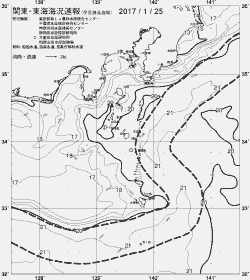 一都三県漁海況速報、関東・東海海況速報(2017/01/25)
