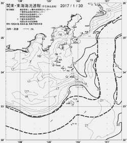 一都三県漁海況速報、関東・東海海況速報(2017/01/30)
