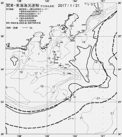 一都三県漁海況速報、関東・東海海況速報(2017/01/31)