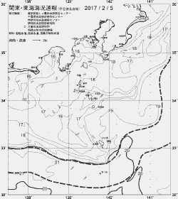 一都三県漁海況速報、関東・東海海況速報(2017/02/05)