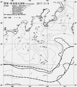 一都三県漁海況速報、関東・東海海況速報(2017/02/08)