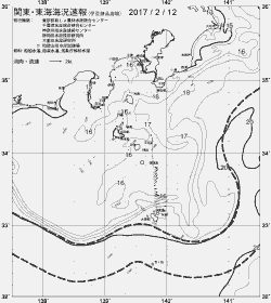 一都三県漁海況速報、関東・東海海況速報(2017/02/12)