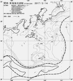 一都三県漁海況速報、関東・東海海況速報(2017/02/14)