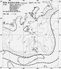 一都三県漁海況速報、関東・東海海況速報(2017/02/15)