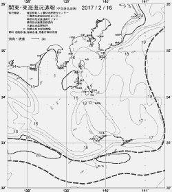 一都三県漁海況速報、関東・東海海況速報(2017/02/16)