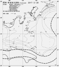 一都三県漁海況速報、関東・東海海況速報(2017/02/20)