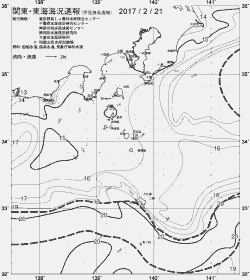 一都三県漁海況速報、関東・東海海況速報(2017/02/21)