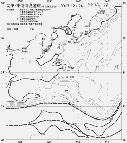 一都三県漁海況速報、関東・東海海況速報(2017/02/24)