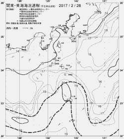 一都三県漁海況速報、関東・東海海況速報(2017/02/28)