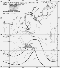 一都三県漁海況速報、関東・東海海況速報(2017/03/01)