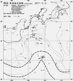 一都三県漁海況速報、関東・東海海況速報(2017/03/02)