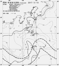 一都三県漁海況速報、関東・東海海況速報(2017/03/13)