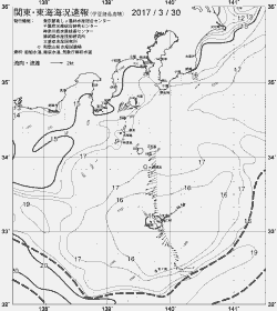一都三県漁海況速報、関東・東海海況速報(2017/03/30)