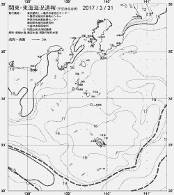 一都三県漁海況速報、関東・東海海況速報(2017/03/31)