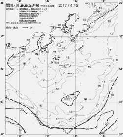 一都三県漁海況速報、関東・東海海況速報(2017/04/05)