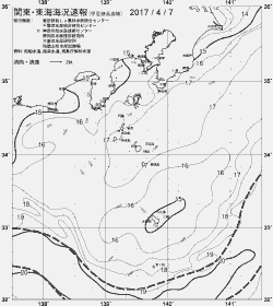 一都三県漁海況速報、関東・東海海況速報(2017/04/07)