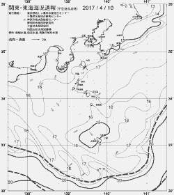 一都三県漁海況速報、関東・東海海況速報(2017/04/10)