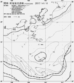 一都三県漁海況速報、関東・東海海況速報(2017/04/11)