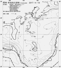 一都三県漁海況速報、関東・東海海況速報(2017/04/13)