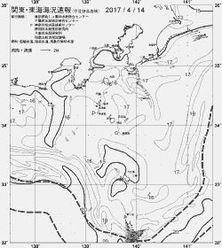 一都三県漁海況速報、関東・東海海況速報(2017/04/14)