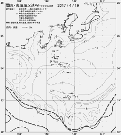 一都三県漁海況速報、関東・東海海況速報(2017/04/19)