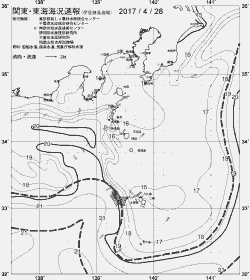 一都三県漁海況速報、関東・東海海況速報(2017/04/28)