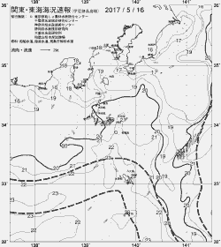 一都三県漁海況速報、関東・東海海況速報(2017/05/16)