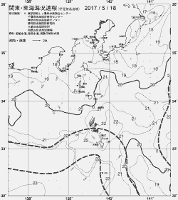 一都三県漁海況速報、関東・東海海況速報(2017/05/18)
