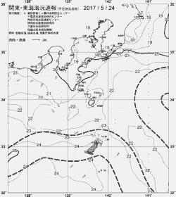 一都三県漁海況速報、関東・東海海況速報(2017/05/24)