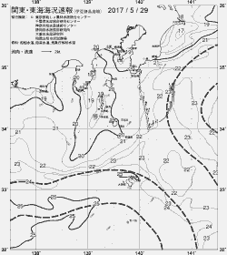 一都三県漁海況速報、関東・東海海況速報(2017/05/29)