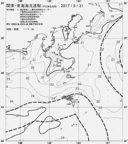 一都三県漁海況速報、関東・東海海況速報(2017/05/31)