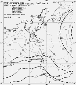 一都三県漁海況速報、関東・東海海況速報(2017/06/01)