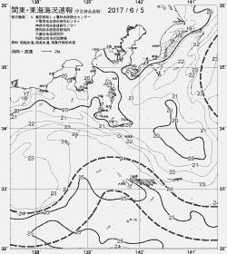 一都三県漁海況速報、関東・東海海況速報(2017/06/05)