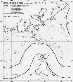 一都三県漁海況速報、関東・東海海況速報(2017/06/08)