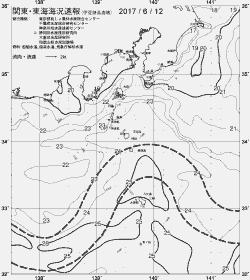 一都三県漁海況速報、関東・東海海況速報(2017/06/12)