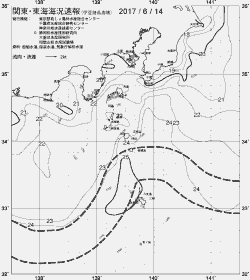 一都三県漁海況速報、関東・東海海況速報(2017/06/14)