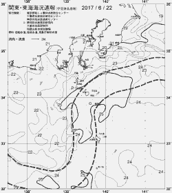 一都三県漁海況速報、関東・東海海況速報(2017/06/22)