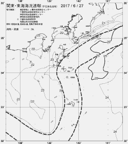 一都三県漁海況速報、関東・東海海況速報(2017/06/27)