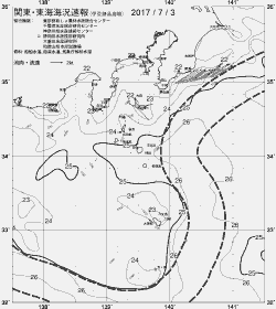 一都三県漁海況速報、関東・東海海況速報(2017/07/03)