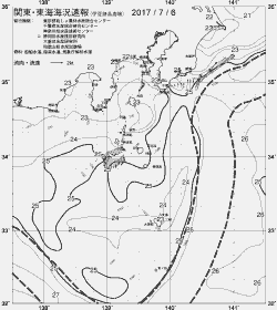 一都三県漁海況速報、関東・東海海況速報(2017/07/06)
