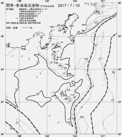 一都三県漁海況速報、関東・東海海況速報(2017/07/10)