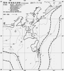 一都三県漁海況速報、関東・東海海況速報(2017/07/12)