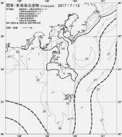 一都三県漁海況速報、関東・東海海況速報(2017/07/13)